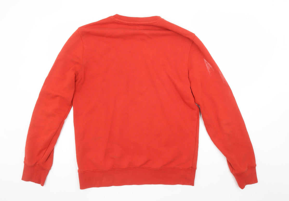 Mens UK Size S Levi's Red Pullover Sweatshirt