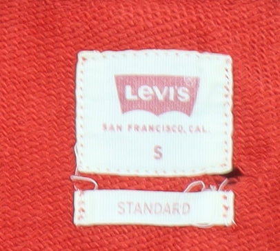 Mens UK Size S Levi's Red Pullover Sweatshirt