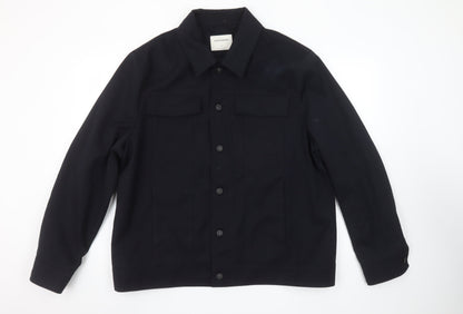Mens UK Size XL Marks and Spencer Blue Basic Jacket