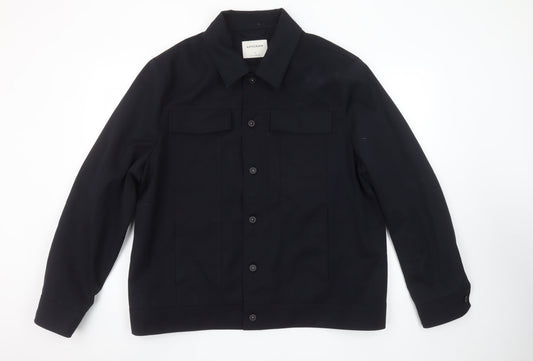 Mens UK Size XL Marks and Spencer Blue Basic Jacket