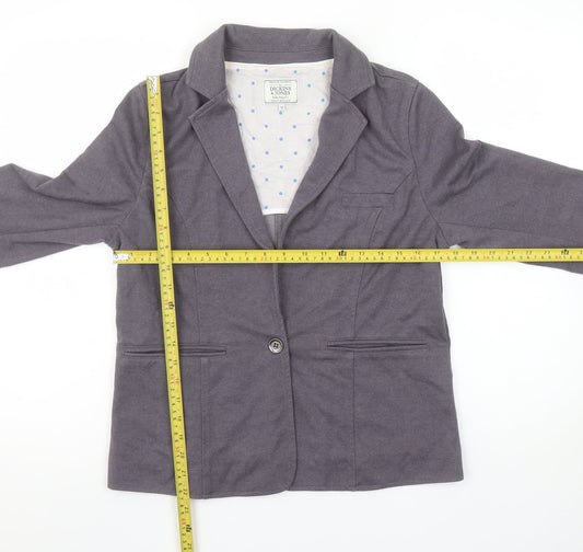 Womens UK Size 10 Dickins & Jones Regular Grey Blazer