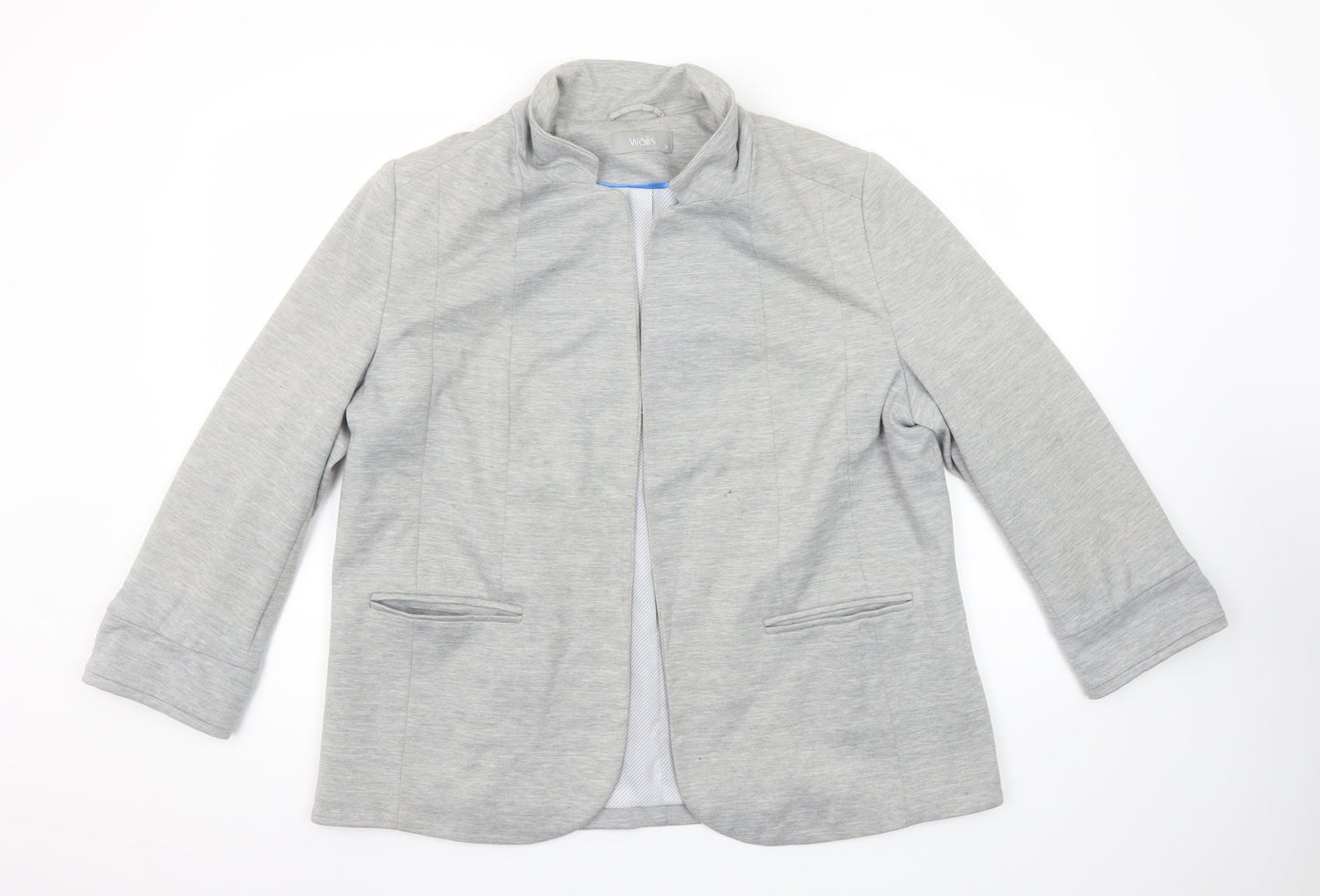 Womens UK Size 16 Wallis Regular Grey Blazer