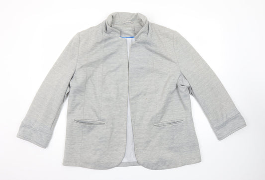 Womens UK Size 16 Wallis Regular Grey Blazer