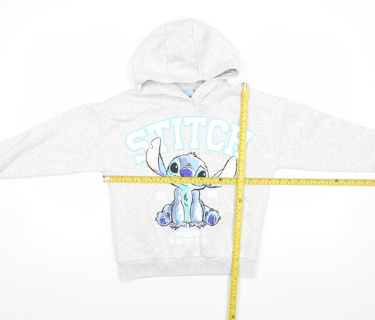Girls UK Size 6 Years Disney Grey Pullover Hoodie