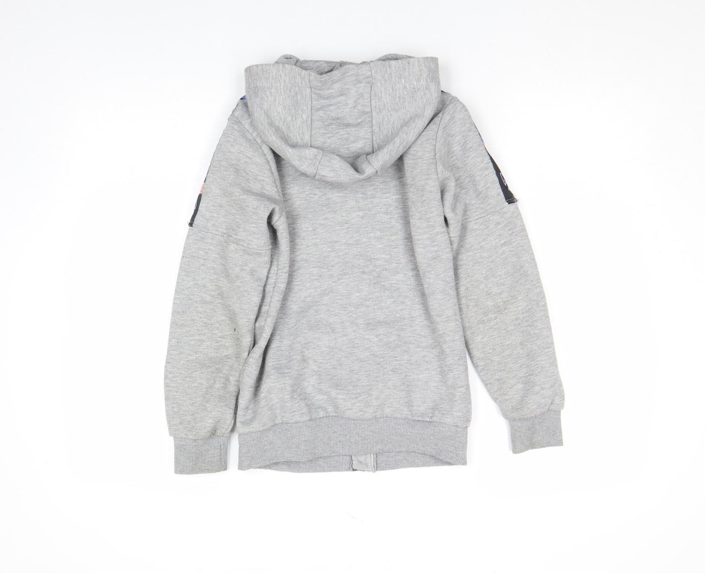 Boys UK Size 10-12 Years Supply & Demand Grey Full Zip Hoodie