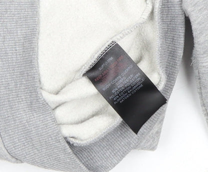 Boys UK Size 10-12 Years Supply & Demand Grey Full Zip Hoodie