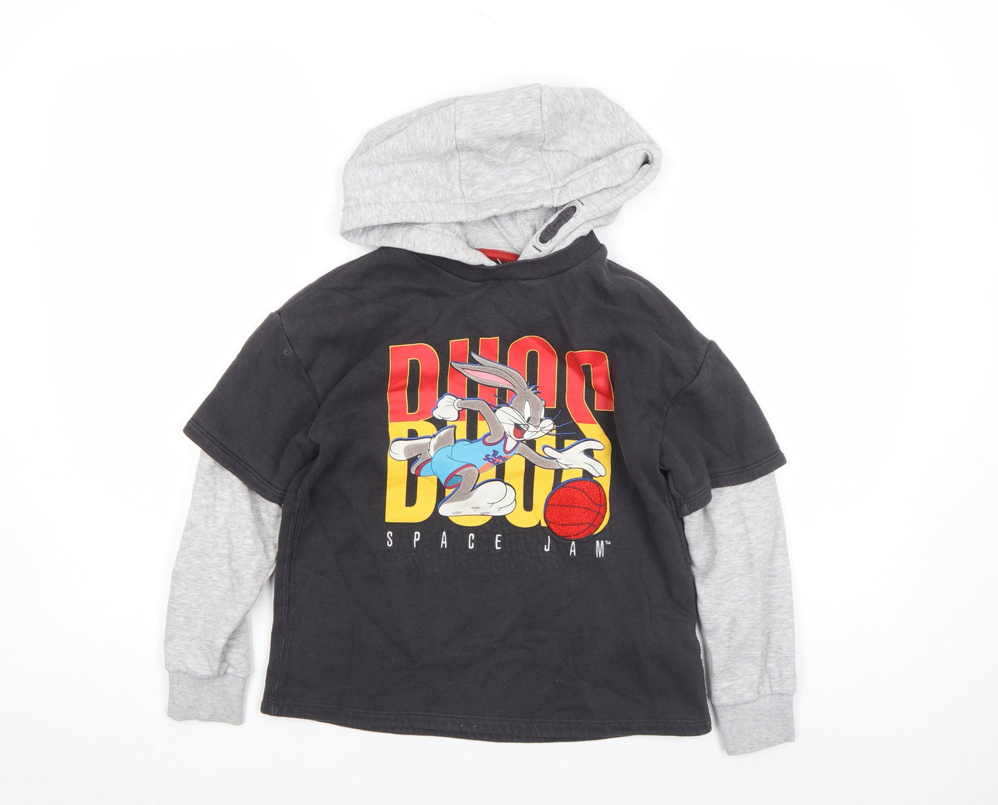 Boys UK Size 8-9 Years Marks and Spencer Black Pullover Hoodie