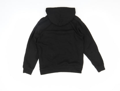 Boys UK Size L (9-11 Years) Just Hoods Black Pullover Hoodie