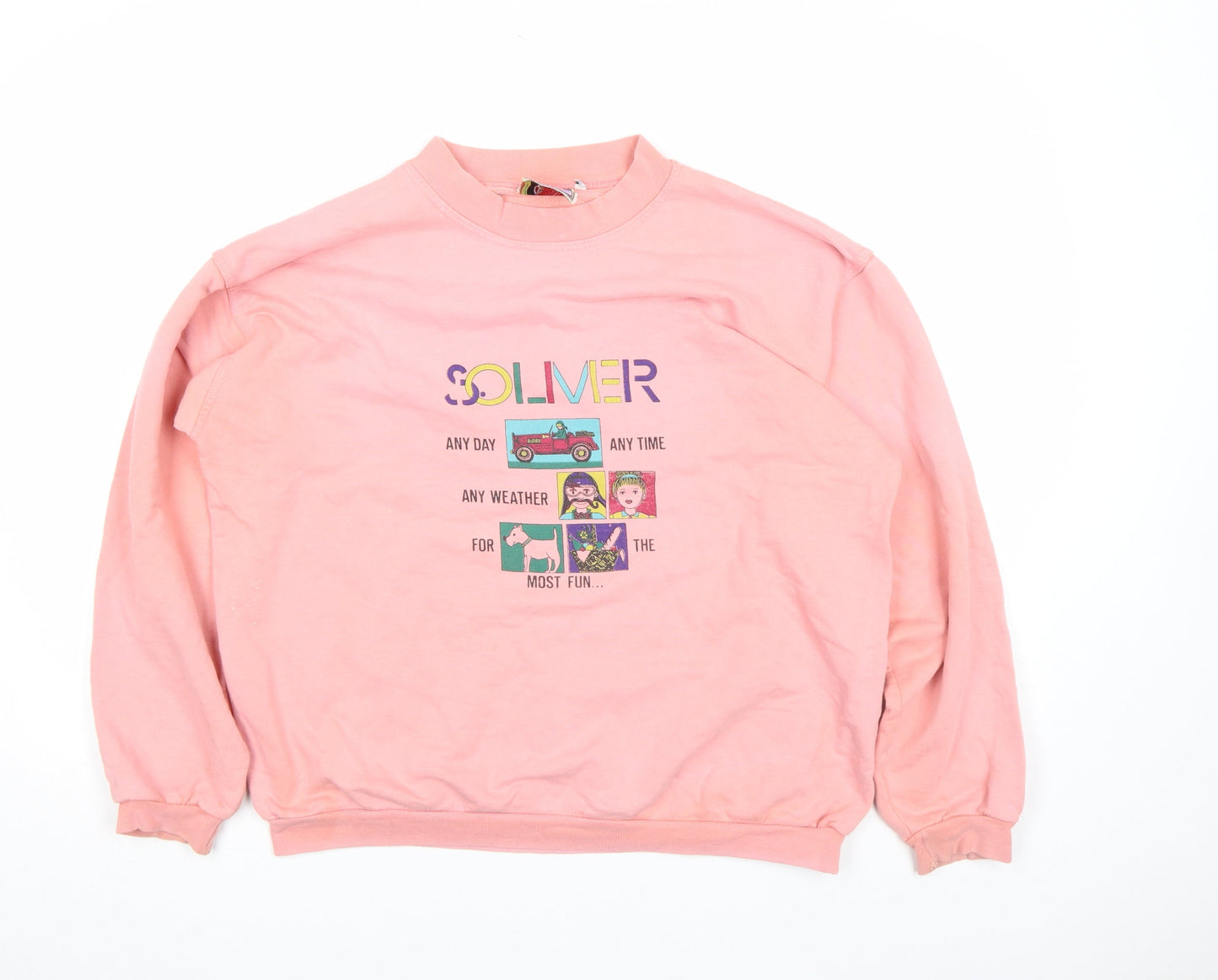 Womens UK Size M s.Oliver Pink Pullover Sweatshirt