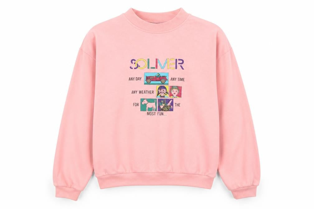 Womens UK Size M s.Oliver Pink Pullover Sweatshirt