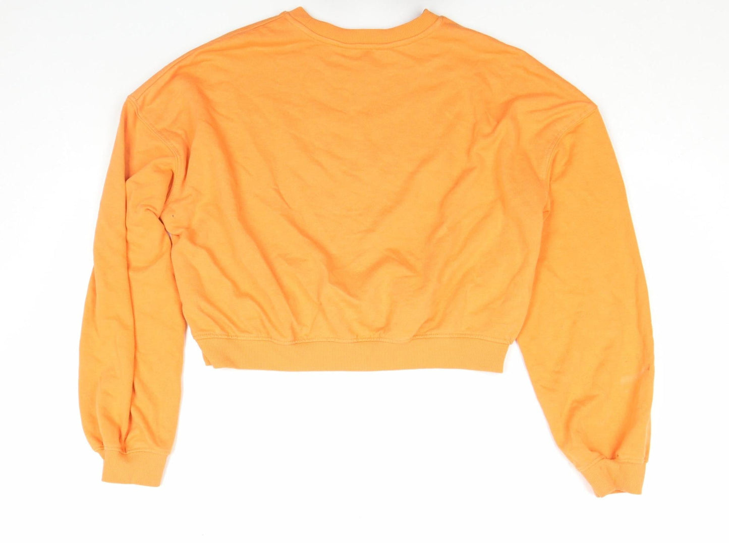 Womens UK Size M H&M Orange Pullover Sweatshirt