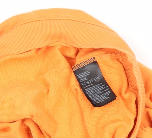 Womens UK Size M H&M Orange Pullover Sweatshirt