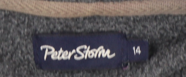 Womens UK Size 14 Peter Storm Grey Full Zip Hoodie