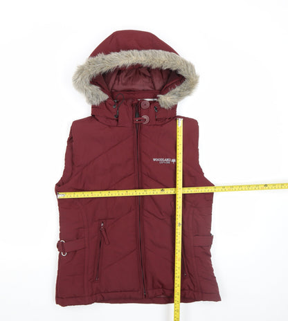 Womens UK Size M Woodland Active Outfitters Red Puffer Jacket