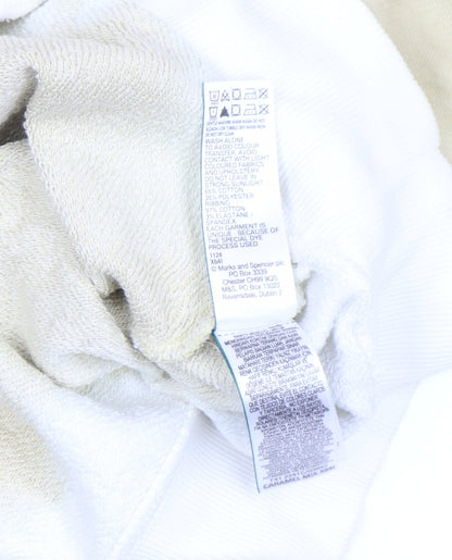 Mens UK Size S Marks and Spencer Beige Pullover Sweatshirt