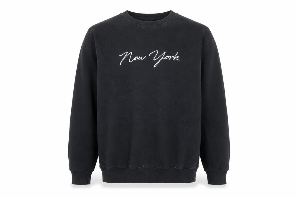 Unisex Adults UK Size M Capsule Black Pullover Sweatshirt