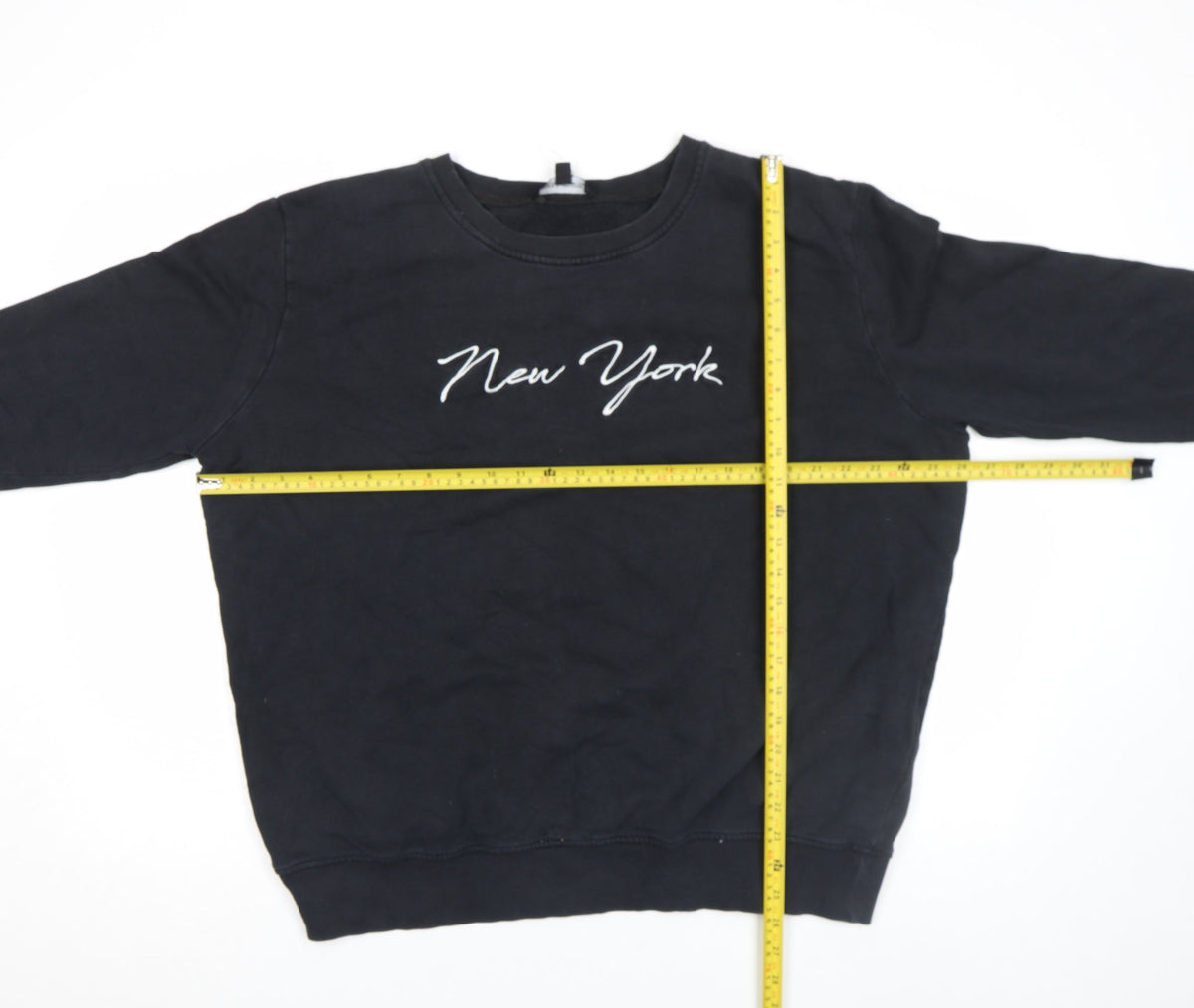 Unisex Adults UK Size M Capsule Black Pullover Sweatshirt