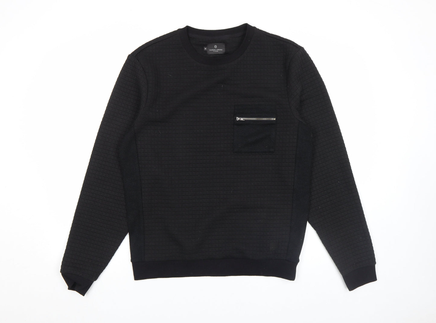 Mens UK Size M Casual Friday by Blend Black Pullover Sweatshirt