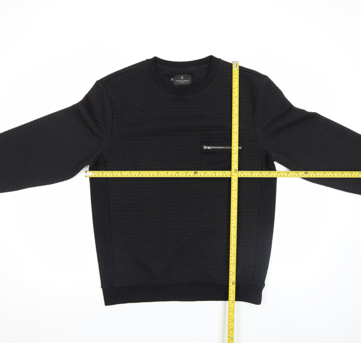 Mens UK Size M Casual Friday by Blend Black Pullover Sweatshirt