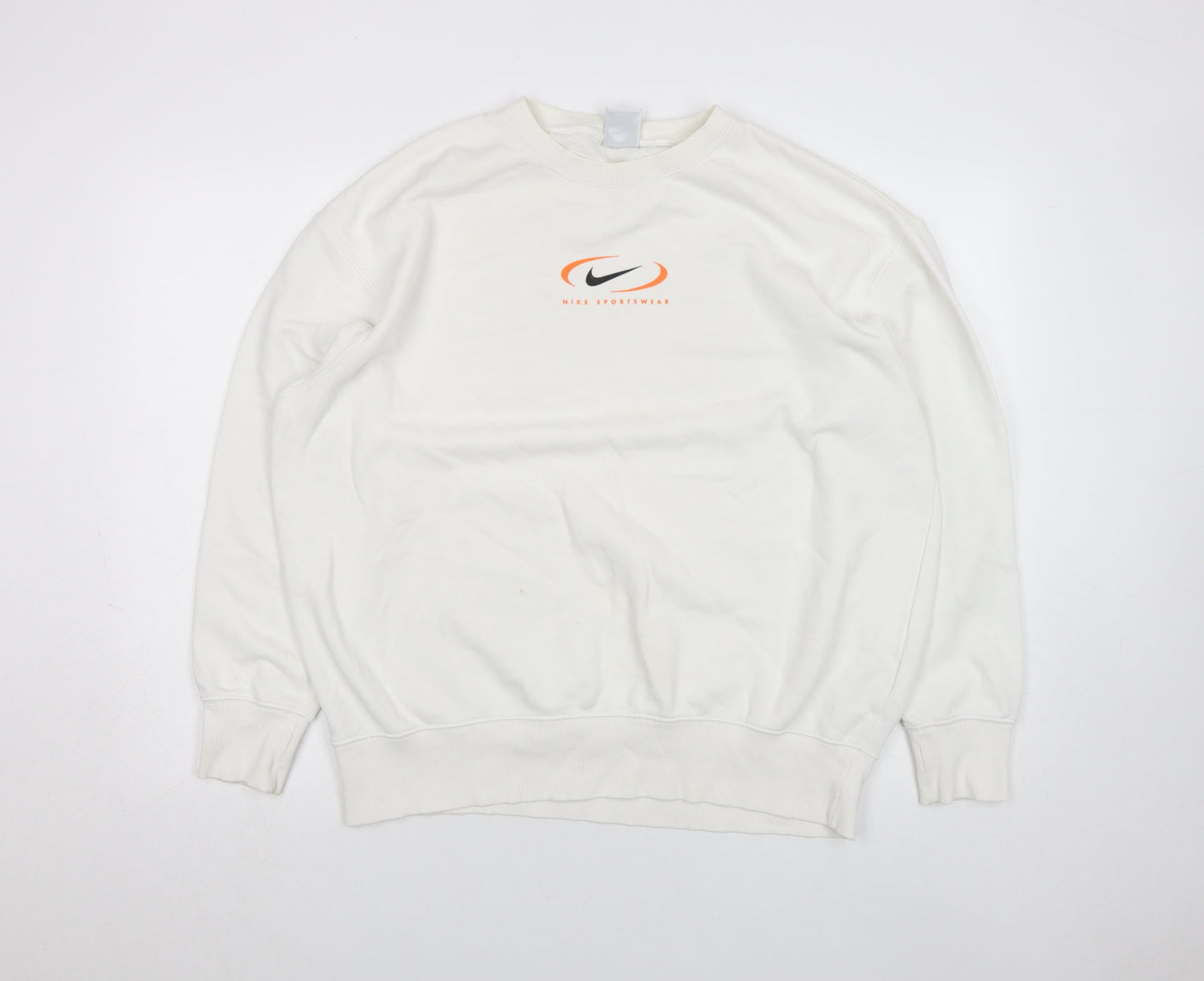 Mens UK Size S Nike White Pullover Sweatshirt