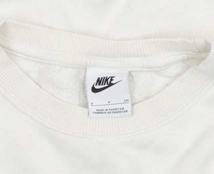 Mens UK Size S Nike White Pullover Sweatshirt