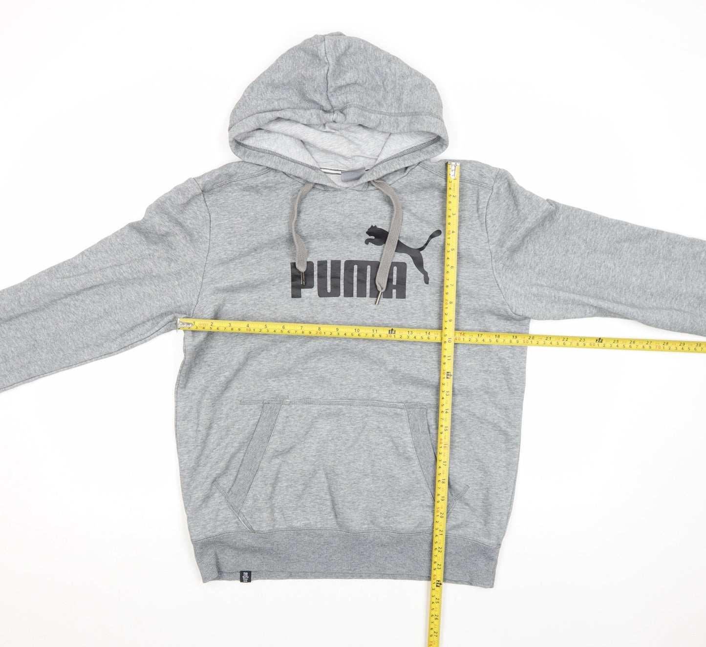 Mens UK Size S PUMA Grey Pullover Hoodie