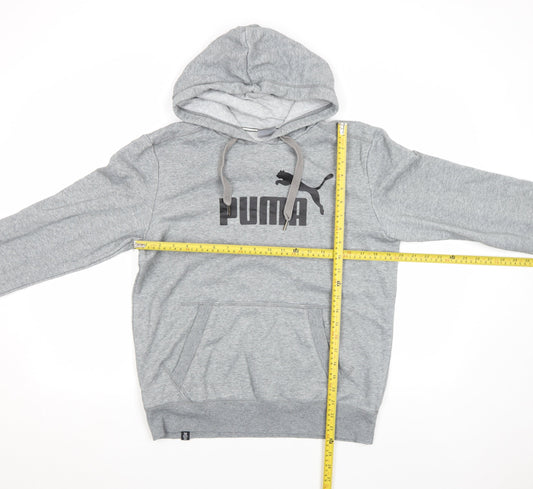 Mens UK Size S PUMA Grey Pullover Hoodie