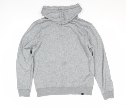 Mens UK Size S PUMA Grey Pullover Hoodie