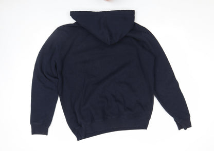 Mens UK Size XL Lemon Collection Blue Pullover Hoodie