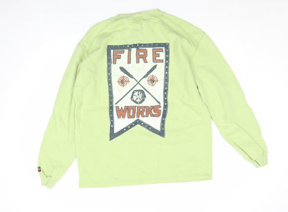 Womens UK Size M Activewear Green Pullover Sweatshirt