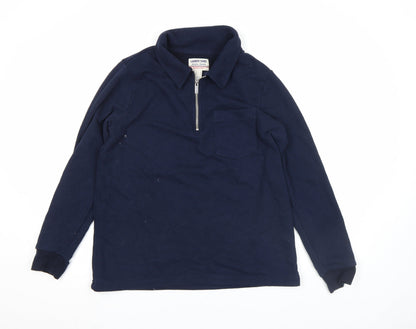 Womens UK Size M Lands' End Blue Pullover Sweatshirt