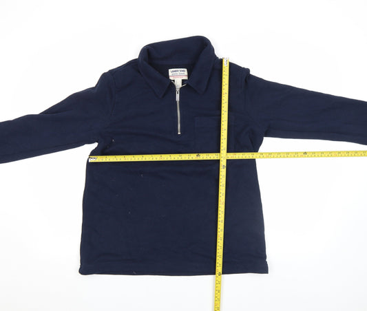 Womens UK Size M Lands' End Blue Pullover Sweatshirt