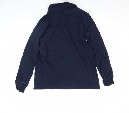 Womens UK Size M Lands' End Blue Pullover Sweatshirt