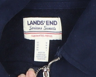 Womens UK Size M Lands' End Blue Pullover Sweatshirt