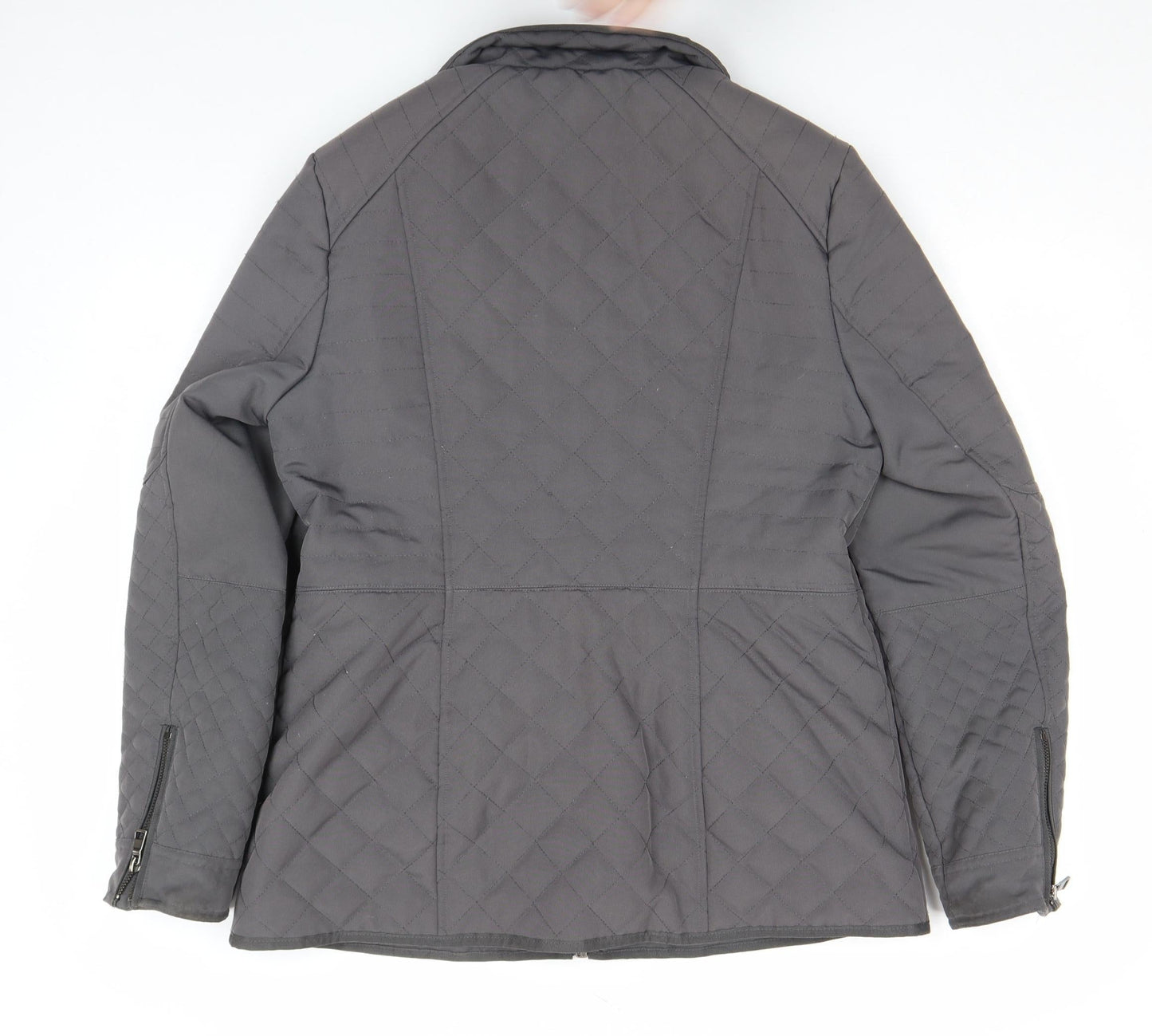 Womens UK Size 14 NEXT Grey Quilted Coat
