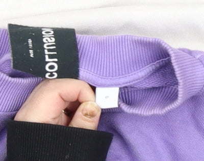 Womens UK Size S COLLUSION Multicoloured Pullover Sweatshirt