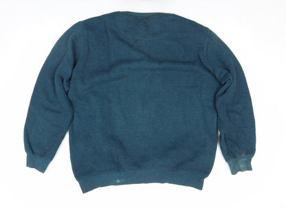 Mens UK Size L Calvin Klein Blue Pullover Sweatshirt