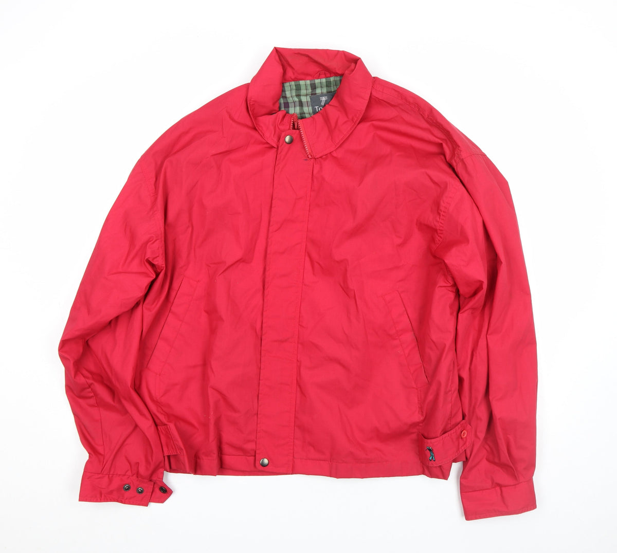 Mens UK Size L Tootal Red Bomber Jacket