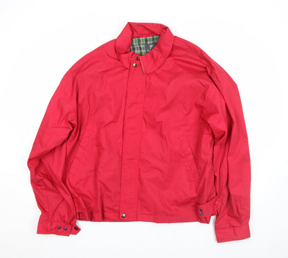 Mens UK Size L Tootal Red Bomber Jacket