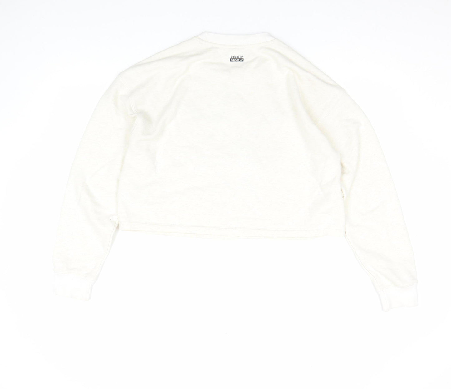 Womens UK Size 10 adidas Ivory Pullover Sweatshirt