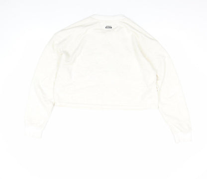 Womens UK Size 10 adidas Ivory Pullover Sweatshirt