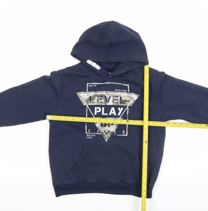 Boys UK Size 4 Years Dynamic Blue Pullover Hoodie