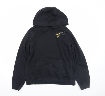Boys UK Size 15-16 Years Nike Black Pullover Hoodie