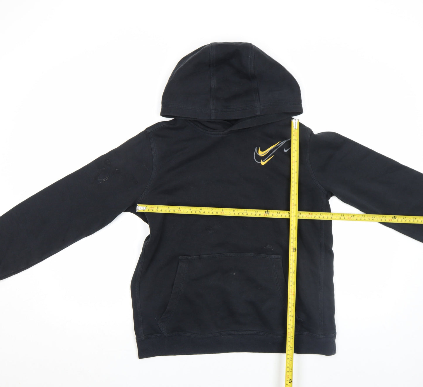 Boys UK Size 15-16 Years Nike Black Pullover Hoodie