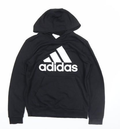 Boys UK Size 13-14 Years adidas Black Pullover Hoodie