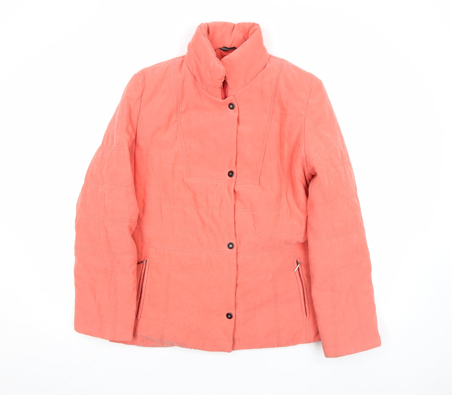 Womens UK Size 12 Concept K Pink Puffer Jacket