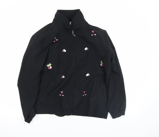 Womens UK Size L K.T. Soft by Kenneth Too! Black Basic Jacket