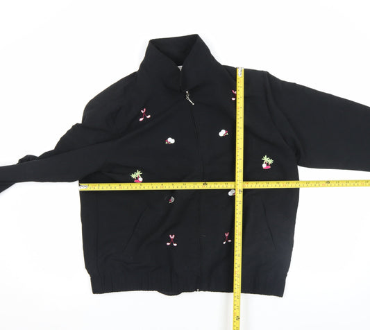 Womens UK Size L K.T. Soft by Kenneth Too! Black Basic Jacket
