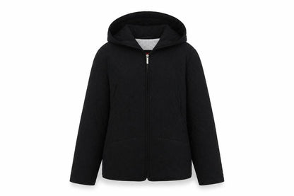 Womens UK Size M Esprit Black Quilted Coat