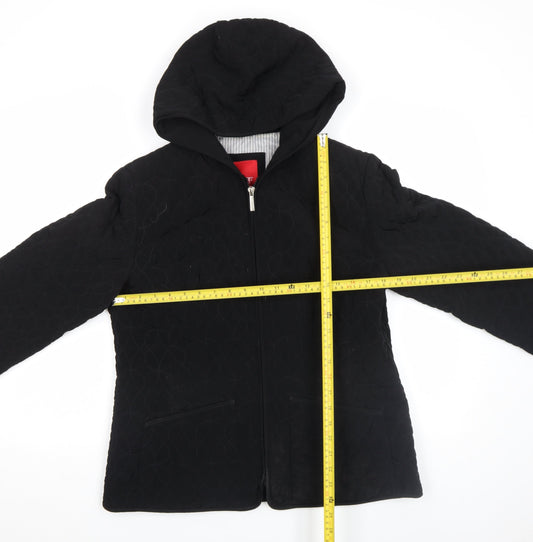 Womens UK Size M Esprit Black Quilted Coat